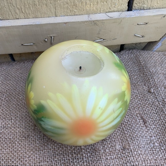 Large Vintage Retro Flower Candle Hippie 1970’s - Picture 4 of 4